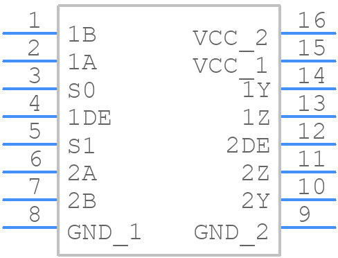 SN65LVDS122PWR - Texas Instruments - PCB symbol