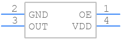 SIT8924BA-72-18E-50.000000G - SiTime - PCB symbol