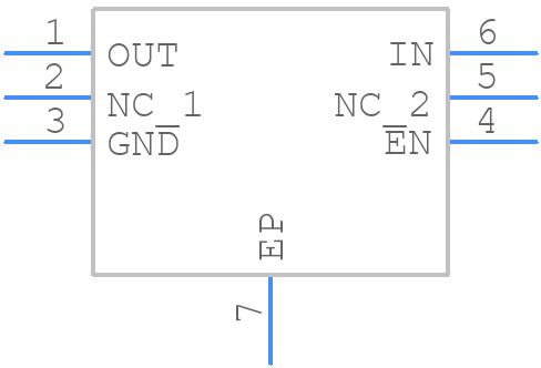 TLV75530PDRVR - Texas Instruments - PCB symbol