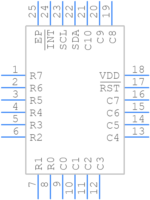ADP5589ACPZ-00-R7 - Analog Devices - PCB symbol