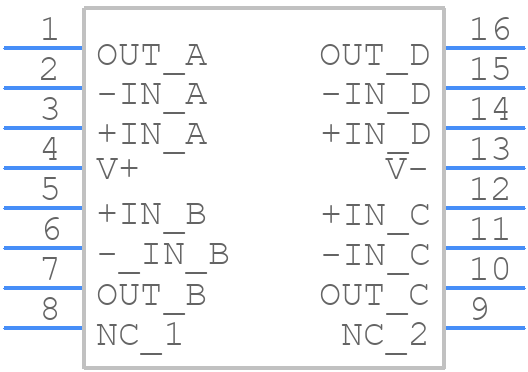 LTC6242CGN#PBF - Analog Devices - PCB symbol