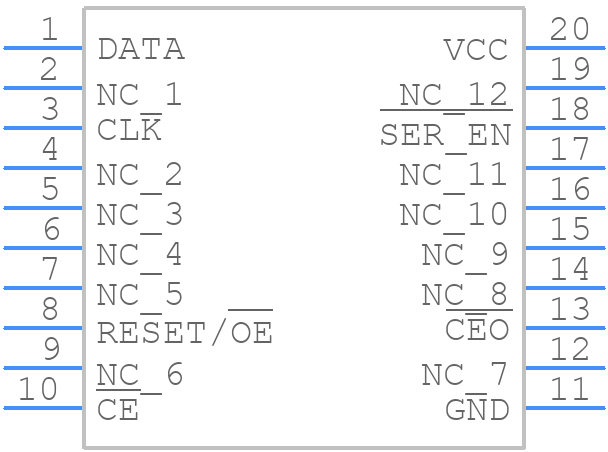 AT17LV002-10SU - Microchip - PCB symbol