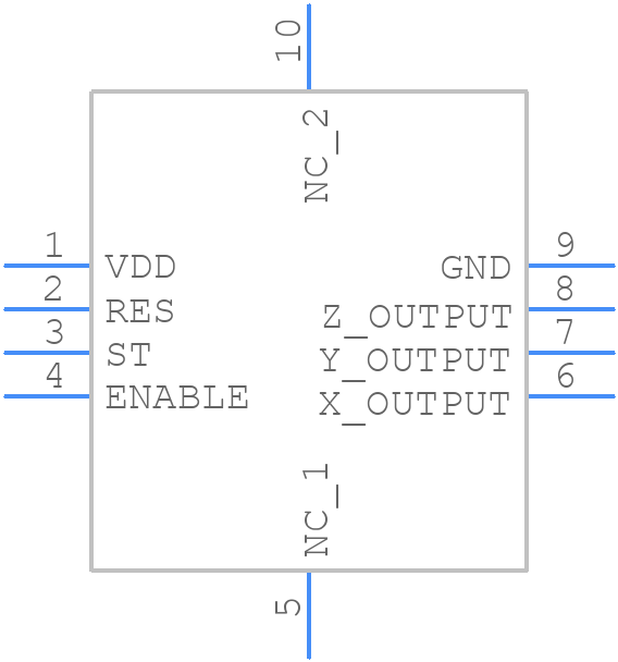 KXTC9-3672 - Kionix - PCB symbol