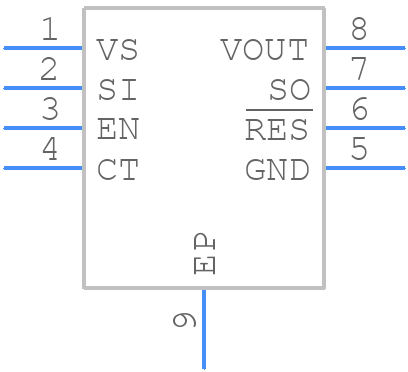 MAX5091AASA+ - Analog Devices - PCB symbol