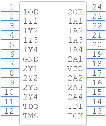 SN74BCT8244ADWE4 - Texas Instruments - PCB symbol