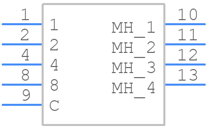 FR01AC16HB-S - NKK Switches - PCB symbol