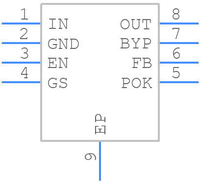 MAX38902BATA+T - Analog Devices - PCB symbol