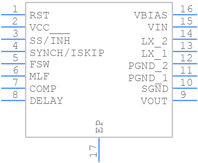 A6985F - STMicroelectronics - PCB symbol