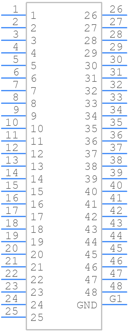 IC610-0484-004-G - Yamaichi - PCB symbol