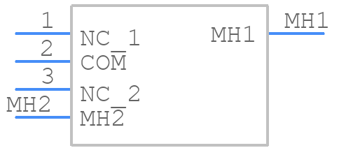 AS11BV - NKK Switches - PCB symbol
