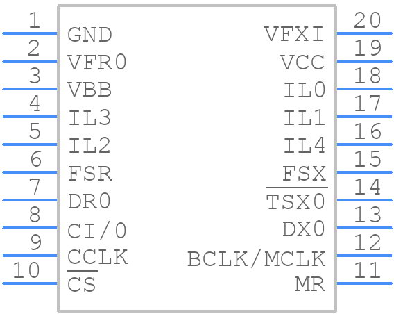 TP3071N-G/NOPB - Texas Instruments - PCB symbol