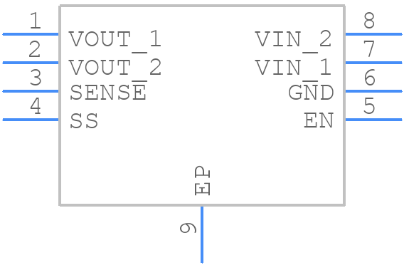 ADM7171ACPZ-5.0-R7 - Analog Devices - PCB symbol