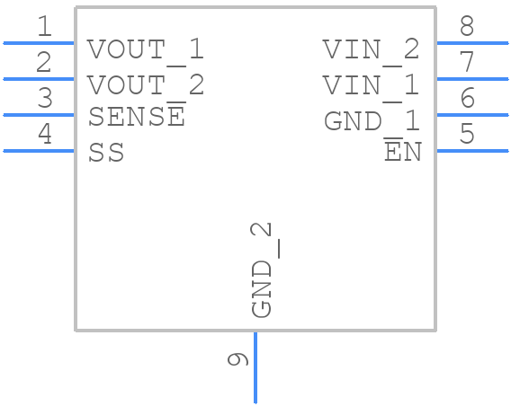 ADM7171ACPZ-3.0-R7 - Analog Devices - PCB symbol