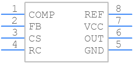 UCC2802NG4 - Texas Instruments - PCB symbol