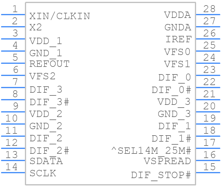9FG104EGILF - Renesas Electronics - PCB symbol