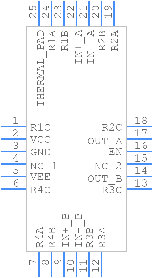 INA1620RTWT - Texas Instruments - PCB symbol