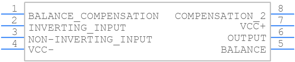 LM301AD - STMicroelectronics - PCB symbol