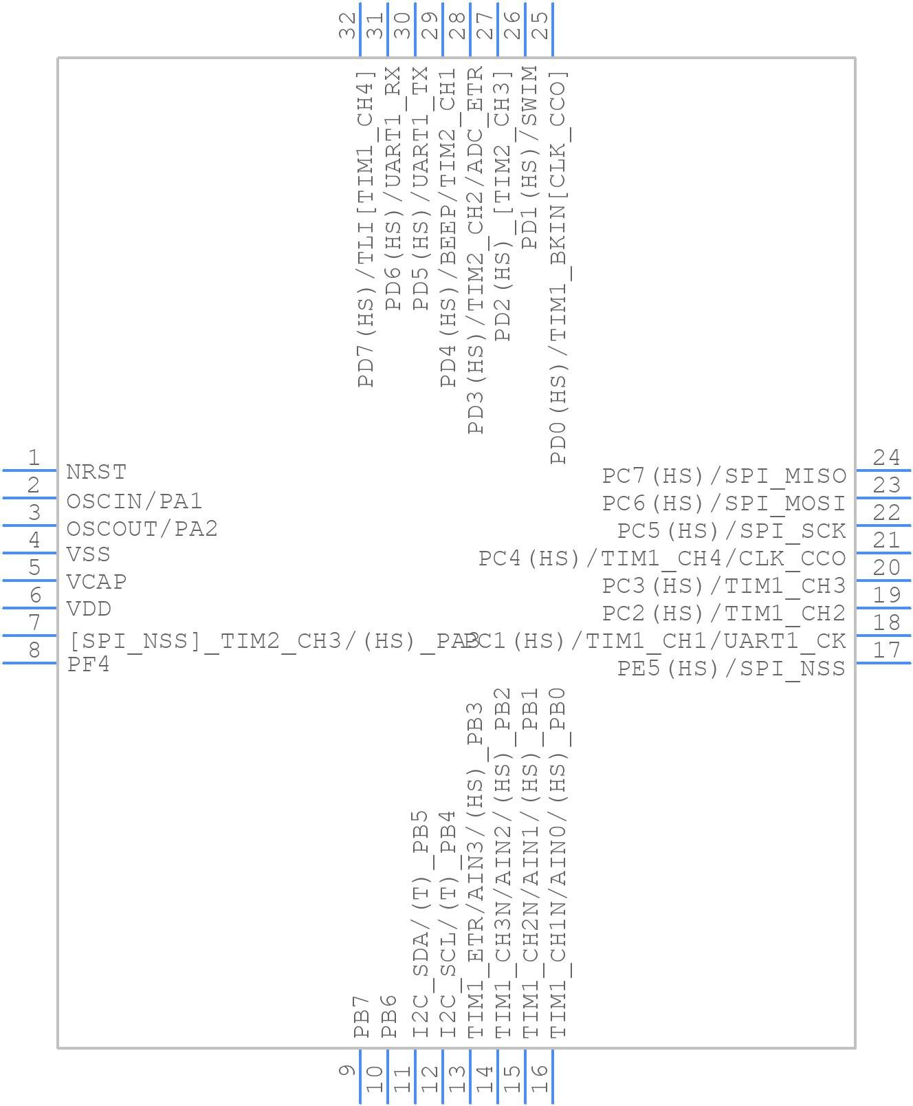 STM8S103K3T3C - STMicroelectronics - PCB symbol