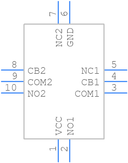 MAX4992EVB+T - Analog Devices - PCB symbol