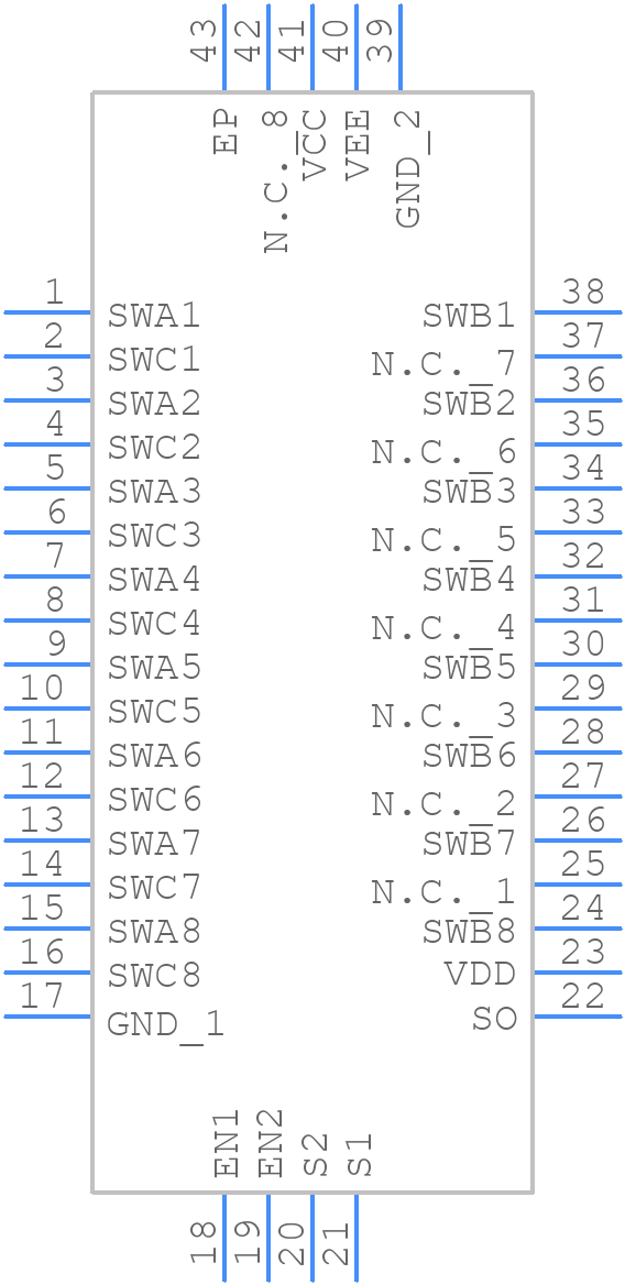 MAX4936ACTO+T - Analog Devices - PCB symbol