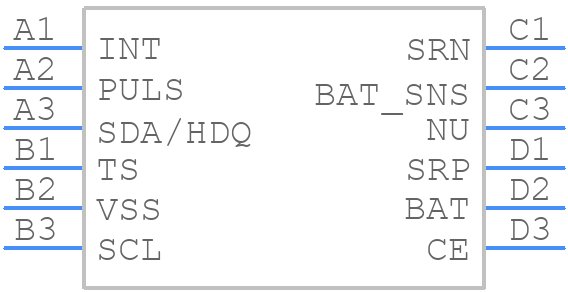 BQ27Z561YPHT - Texas Instruments - PCB symbol