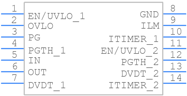TPS259460ARPWR - Texas Instruments - PCB symbol