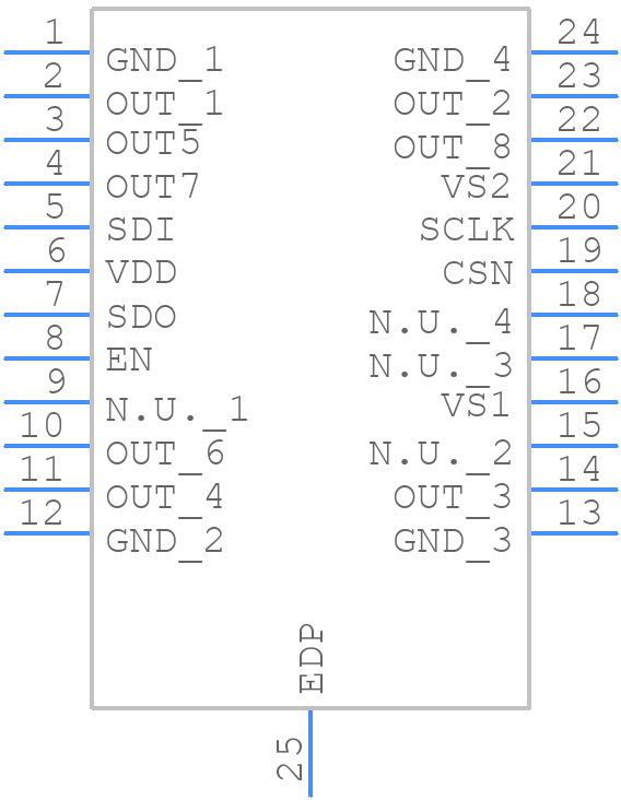 TLE94108ESXUMA1 - Infineon - PCB symbol