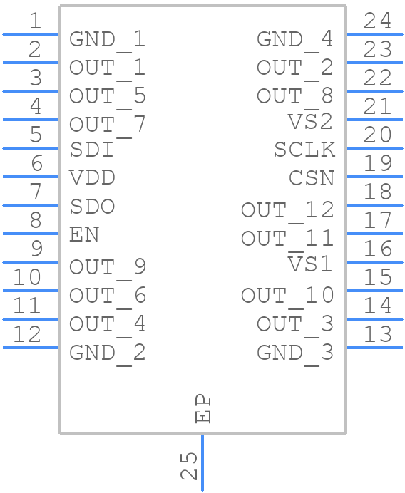 TLE94112ESXUMA1 - Infineon - PCB symbol