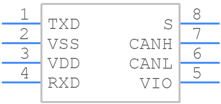 MCP2558FD-H/SN - Microchip - PCB symbol