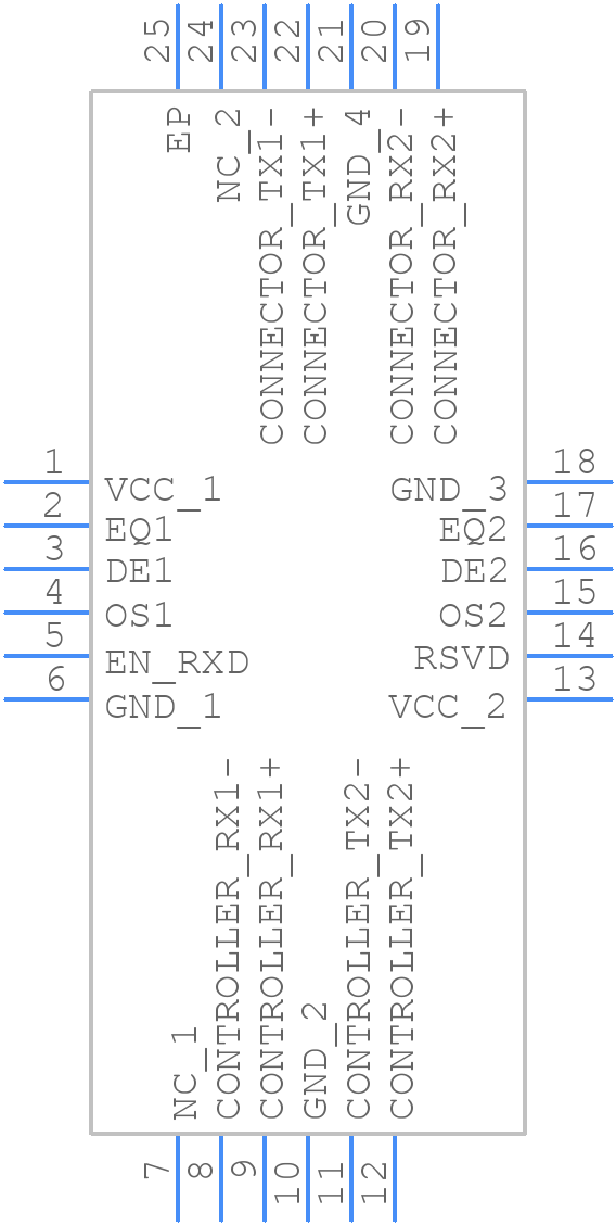 SN65LVPE512RGER - Texas Instruments - PCB symbol