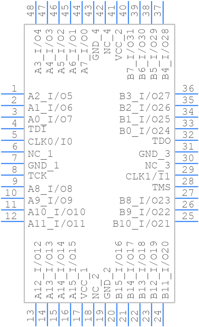 M4A5-32/32-7VC48 - Lattice Semiconductor - PCB symbol