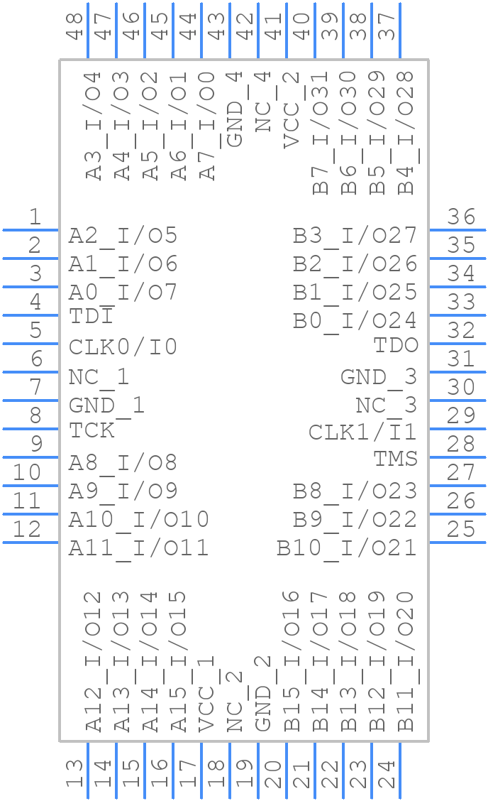 M4A5-32/32-10VC48 - Lattice Semiconductor - PCB symbol