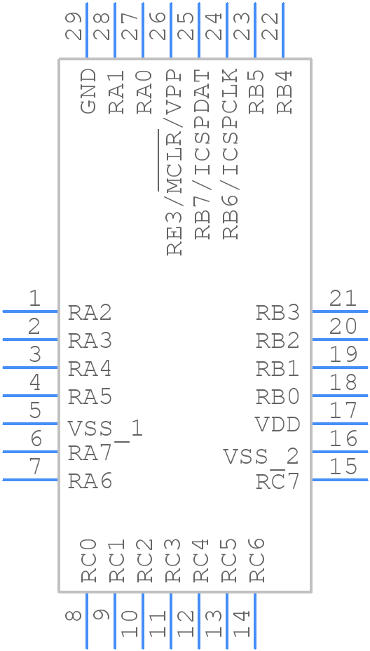 PIC16F18456T-I/STX - Microchip - PCB symbol
