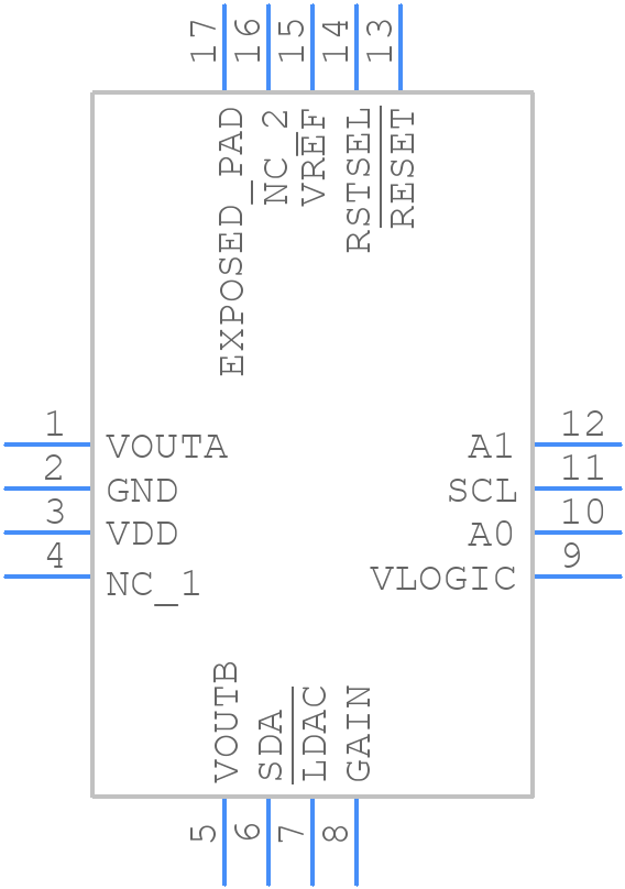 AD5338RBCPZ-RL7 - Analog Devices - PCB symbol