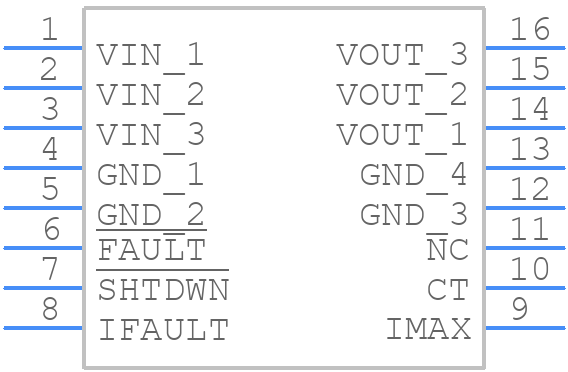 UCC3918DPTRG4 - Texas Instruments - PCB symbol