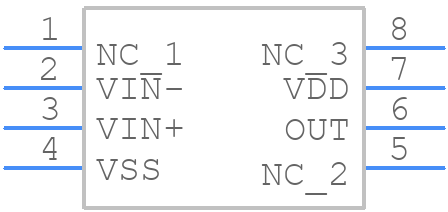MCP6546-E/P - Microchip - PCB symbol