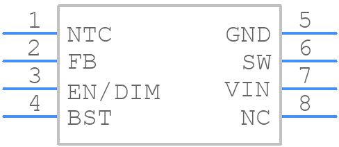 MP2410AGJE-P - Monolithic Power Systems (MPS) - PCB symbol