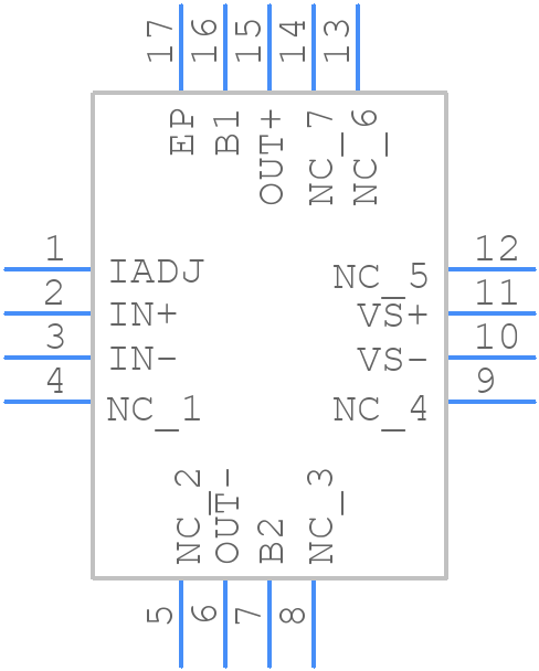 THS6301IRSAT - Texas Instruments - PCB symbol