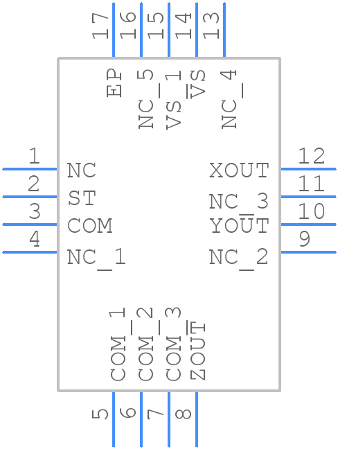 ADXL326BCPZ - Analog Devices - PCB symbol