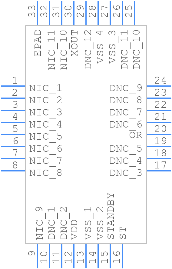 ADXL1004BCPZ - Analog Devices - PCB symbol