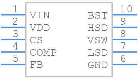 MIC2169YMM - Microchip - PCB symbol