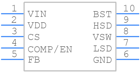 MIC2169BYMM - Microchip - PCB symbol