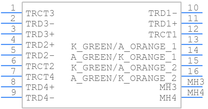 L829-1B1T-43 - BelFuse - PCB symbol