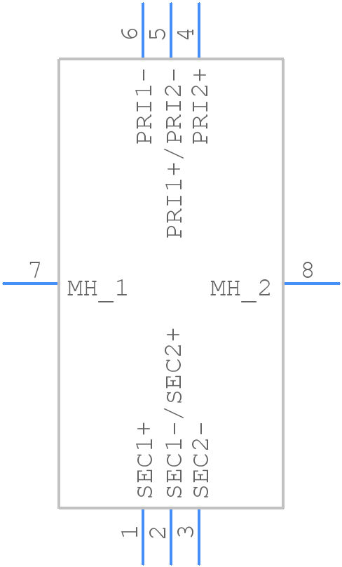 42TU200-RC - Xicon - PCB symbol