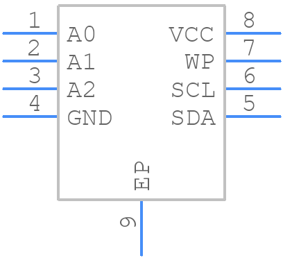 AT24C256C-MAHL-E - Microchip - PCB symbol