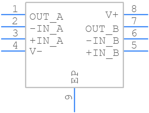 ADA4084-2ACPZ-RL - Analog Devices - PCB symbol