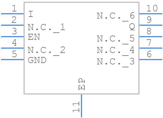 TLS805B1LDV33XUMA1 - Infineon - PCB symbol