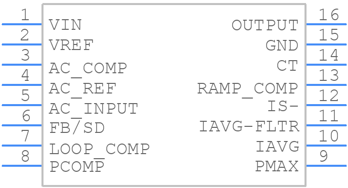 NCP1650DR2G - onsemi - PCB symbol