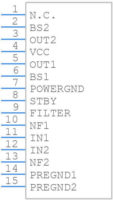 BA5417 - ROHM Semiconductor - PCB symbol