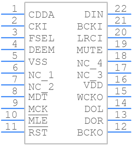 SM5840JS - NPC - PCB symbol